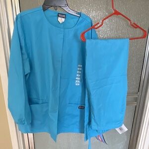 Cherokee scrub set, blue, size S, NWT